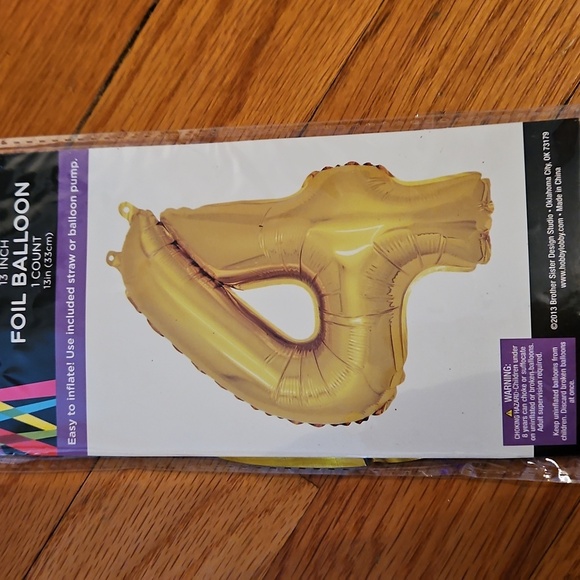 Gold Foil Balloon - Number 4, NWT - Picture 1 of 1